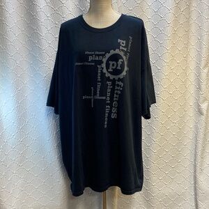 Gildan size 4X Black Planet Fitness Graphic Men's Tee stretch soft comfy casual
